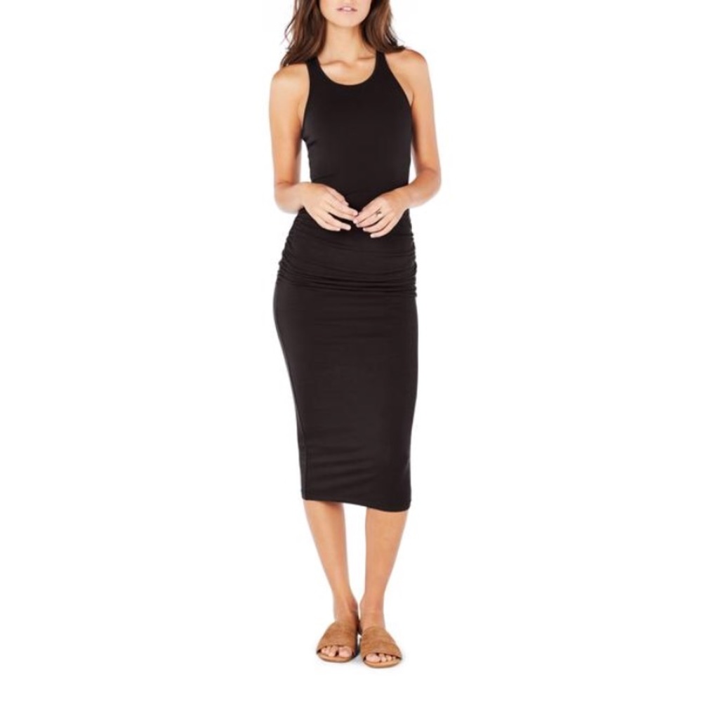 Michael Stars Racerback BodyCon Midi Dress Medium